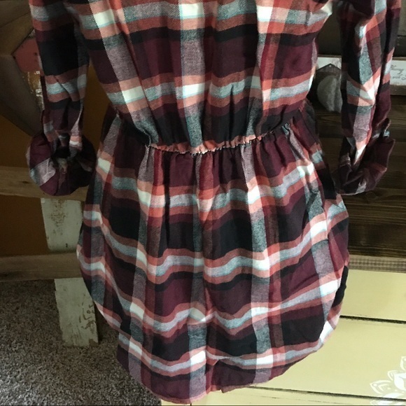 NWT Abercrombie & Fitch Flannel Shirt Dress XS-S - Picture 7 of 7